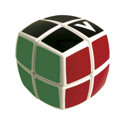 V-CUBE 2x2 versenykocka, fehér, lekerekített, matrica nélküli | Rubik kocka