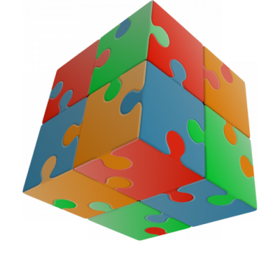 V-Cube 2x2 versenykocka, Puzzle