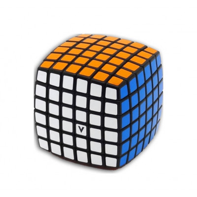 V-Cube 6x6 versenykocka, lekerekített fekete
