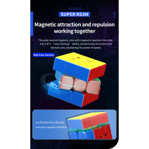 Super RS3M Mágneses Rubik Kocka MoYu 2023