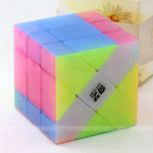 QiYi cube transparent Jelly colour series of Fisher | Rubik kocka