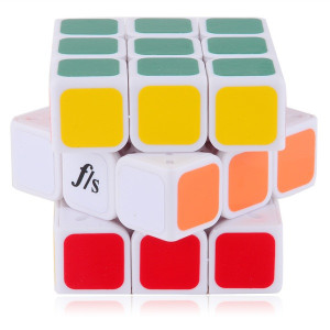 57mm Funs Puzzle ShuangRen II Magic Cube White 