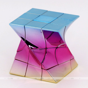 twisty unequal 3x3x3 electroplate cube | Rubik kocka