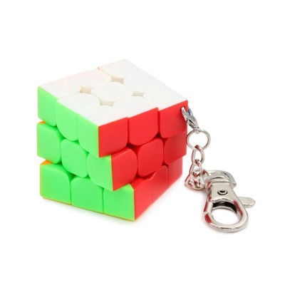 Rubik kocka 3x3 kulcstartó