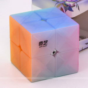QiYi cube transparent Jelly colour series of 2x2 | Rubik kocka