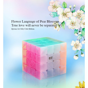 QiYi cube transparent Jelly colour series of 4x4 | Rubik kocka