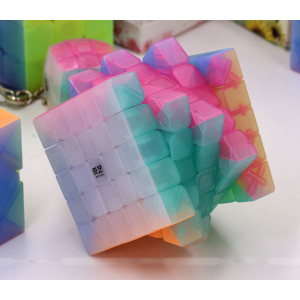 QiYi cube transparent Jelly colour series of 5x5 | Rubik kocka