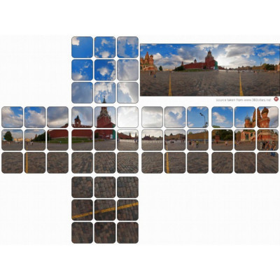 Moszkva Vörös tér 360 Panorama 3x3x3 matrica