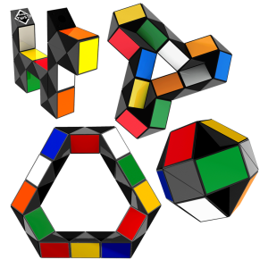 Rubik Twist (kígyó) szines | Rubik kocka